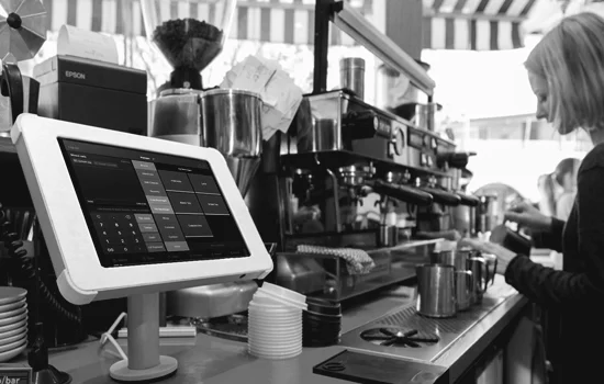 Coffee Shop Counter with Tablet POS System | Sprocket
