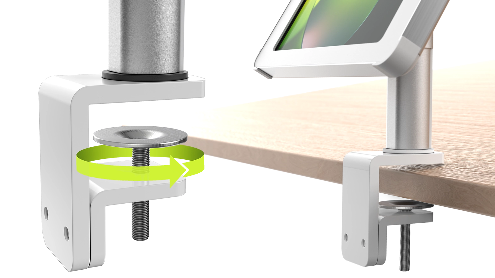Desk Clamp Mount for Tablet Stand | Sprocket - Clamp Screw Mount